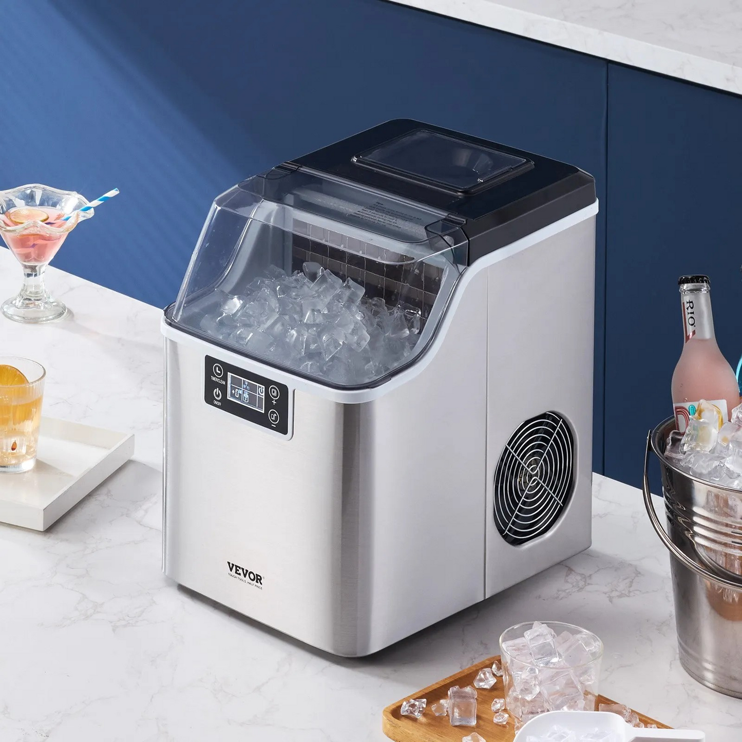 High-Output Countertop Ice Maker for Airbnb & Short-Term Rentals